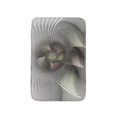 Moderne Abstrakte 3D Shape Fraktal Art Badematte (Vorderseite Vertikal)