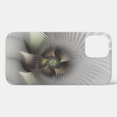Moderne Abstrakte 3D Shape Fraktal Art Case-Mate iPhone Hülle (Rückseite (Horizontal))