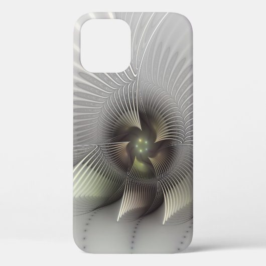 Moderne Abstrakte 3D Shape Fraktal Art Case-Mate iPhone Hülle (Rückseite)
