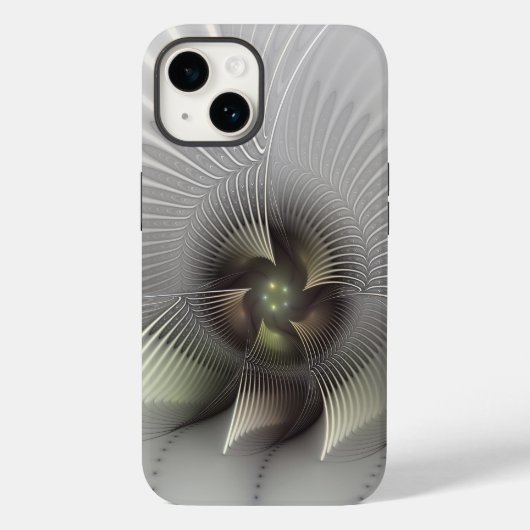 Moderne Abstrakte 3D Shape Fraktal Art Case-Mate iPhone Hülle (Rückseite)