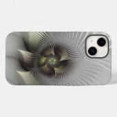 Moderne Abstrakte 3D Shape Fraktal Art Case-Mate iPhone Hülle (Rückseite (Horizontal))
