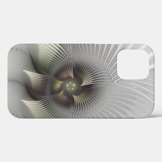 Moderne Abstrakte 3D Shape Fraktal Art Case-Mate iPhone Hülle (Rückseite (Horizontal))