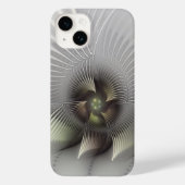 Moderne Abstrakte 3D Shape Fraktal Art Case-Mate iPhone Hülle (Rückseite)
