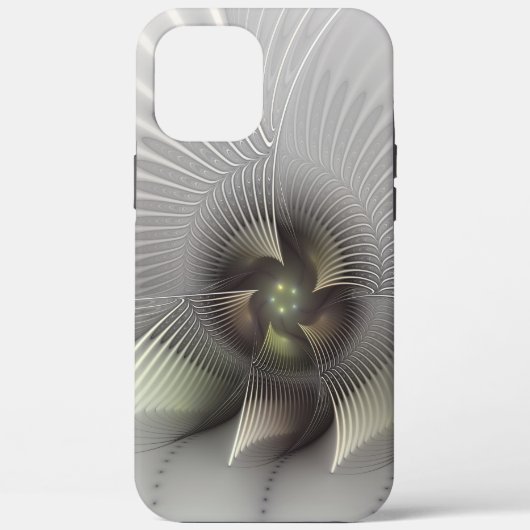 Moderne Abstrakte 3D Shape Fraktal Art Case-Mate iPhone Hülle (Rückseite)