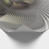 Moderne Abstrakte 3D Shape Fraktal Art Geschenkpapier (Ecke)