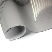 Moderne Abstrakte 3D Shape Fraktal Art Geschenkpapier (Rolleneckpunkt)