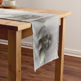 Moderne Abstrakte 3D Shape Fraktal Art Kurzer Tischläufer