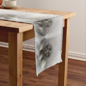 Moderne Abstrakte 3D Shape Fraktal Art Mittelgroßer Tischläufer (Beispiel)