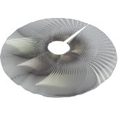 Moderne Abstrakte 3D Shape Fraktal Art Polyester Weihnachtsbaumdecke (Schrägansicht)