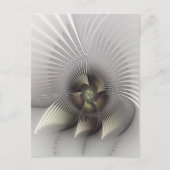 Moderne Abstrakte 3D Shape Fraktal Art Postkarte (Vorderseite)