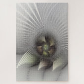 Moderne Abstrakte 3D Shape Fraktal Art Puzzle (Vertikal)