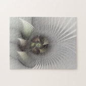 Moderne Abstrakte 3D Shape Fraktal Art Puzzle (Horizontal)