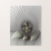 Moderne Abstrakte 3D Shape Fraktal Art Puzzle (Vertikal)