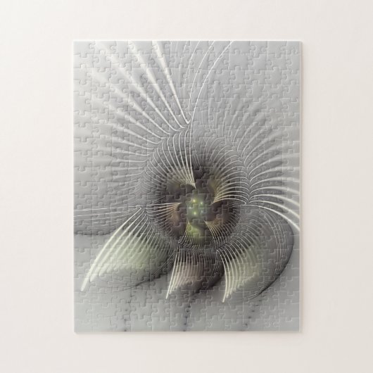 Moderne Abstrakte 3D Shape Fraktal Art Puzzle (Vertikal)