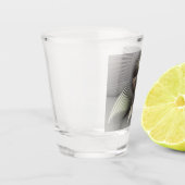 Moderne Abstrakte 3D Shape Fraktal Art Schnapsglas (Links)