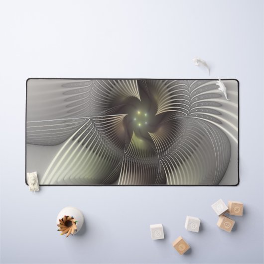 Moderne Abstrakte 3D Shape Fraktal Art Schreibtischunterlage (Kindertisch)