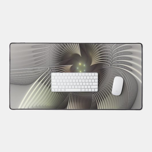 Moderne Abstrakte 3D Shape Fraktal Art Schreibtischunterlage (Tastatur & Maus)