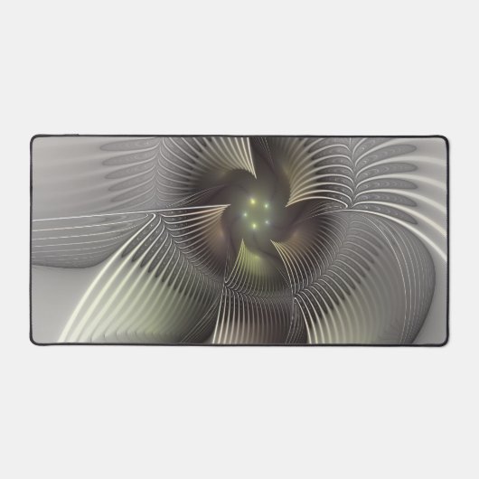 Moderne Abstrakte 3D Shape Fraktal Art Schreibtischunterlage (Vorderseite)