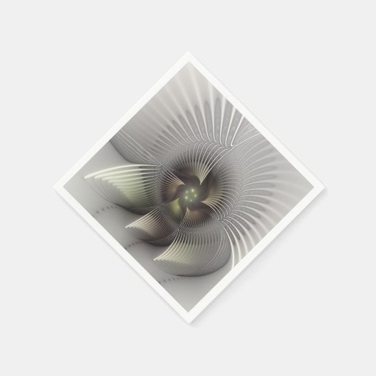 Moderne Abstrakte 3D Shape Fraktal Art Serviette (Ecke)