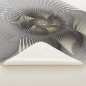 Moderne Abstrakte 3D Shape Fraktal Art Sherpadecke (3/4)