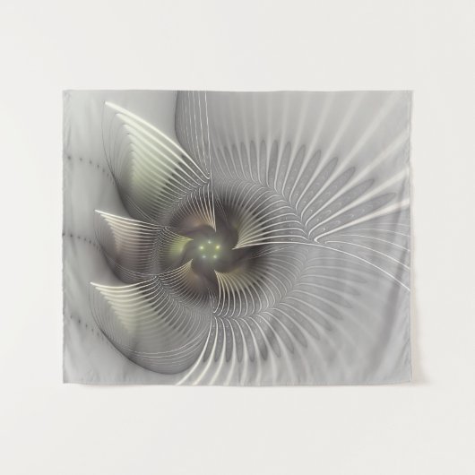 Moderne Abstrakte 3D Shape Fraktal Art Wandteppich (Vorderseite (Horizontal))