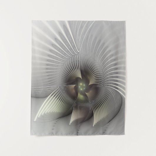 Moderne Abstrakte 3D Shape Fraktal Art Wandteppich (Vorderseite)