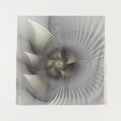 Moderne Abstrakte 3D Shape Fraktal Art Wandteppich (Vorderseite (Horizontal))