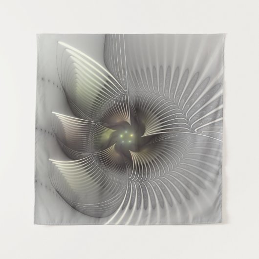 Moderne Abstrakte 3D Shape Fraktal Art Wandteppich (Vorderseite (Horizontal))