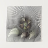 Moderne Abstrakte 3D Shape Fraktal Art Wandteppich (Vorderseite)