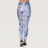 Moderne Abstrakte Acrylfarbe Leggings (Rückseite)