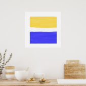 moderne abstrakte Acrylkunde Poster (Küche)