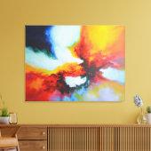 Moderne Abstrakte Acrylmalerei von Serdar Hizli Leinwanddruck (Insitu (Wohnzimmer))