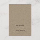 MODERNE ABSTRAKTE AQUA BLAUE KRART EARRING DISPLAY VISITENKARTE (Rückseite)