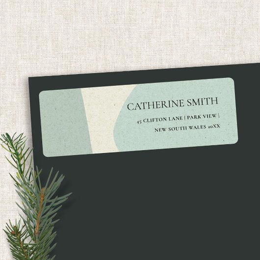 MODERNE ABSTRAKTE AQUA BLAUE KÜNSTLERISCHE ADRESSE