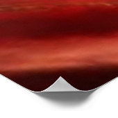 Moderne, abstrakte, aquamarine Goldfiguren Poster (Ecke)