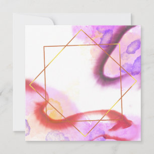 Moderne abstrakte Aquarell-Alkohol-Einladung
