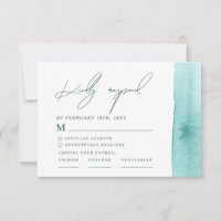Moderne abstrakte Aquarell-Ozean-Strand-Hochzeit