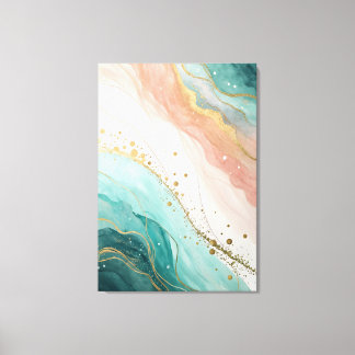 Moderne abstrakte Aquarell-Wandkunst Leinwanddruck