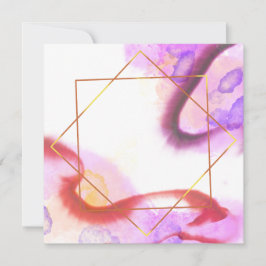 Moderne abstrakte Aquarellalkoholeinladung