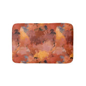 Moderne Abstrakte Aquarellbahn Herbst Kunst Badematte (Vorderseite)