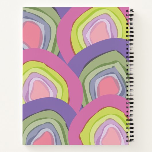 Moderne Abstrakte Aquarellfarbe Notizblock (Rückseite)