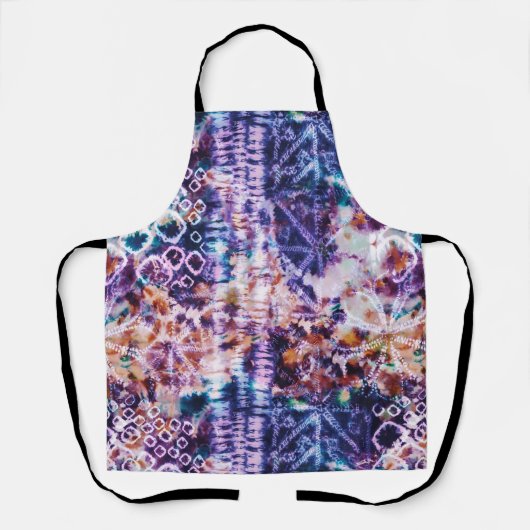 Moderne Abstrakte Aquarellfarben Blau Rot Weiße Ge Schürze (Vorderseite)