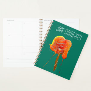 Moderne abstrakte Aquarellfarben Blume florfarbig Planer