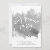 Moderne abstrakte Aquarellingparty Einladung (Vorderseite)