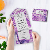 Moderne Abstrakte Art Pastel Galaxy Stilvolle Hoch All In One Einladung