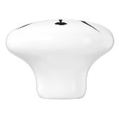 Moderne Abstrakte atomare MCM-Sternexplosion im Mi Keramikknauf (Seitenansicht)