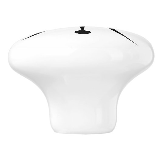 Moderne Abstrakte atomare MCM-Sternexplosion im Mi Keramikknauf (Seitenansicht)