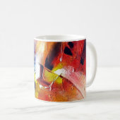 Moderne Abstrakte Ausdrucks-Malvorlage Kaffeetasse (VorderseiteRechts)