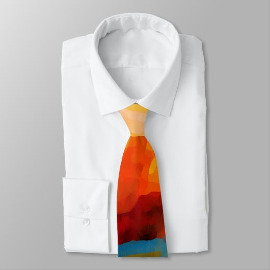 Moderne Abstrakte Ausdruckskunst Custom Krawatte (Gebunden)