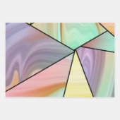 Moderne Abstrakte Barockkunst Geschenkpapier Set (Vorderseite 2)